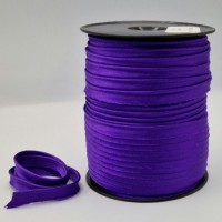 Passepoil satin violet foncé