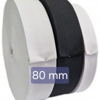 Ruban élastique tissé, largeur 60mm NOIR