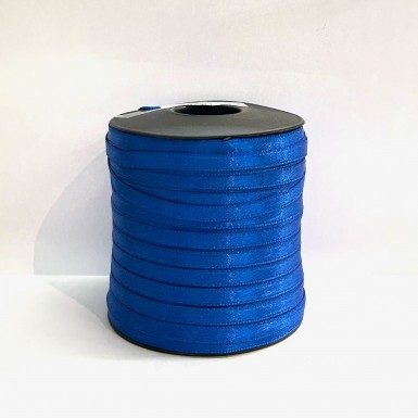 Ruban satin double 6mm bleu roy