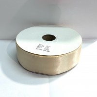 Ruban satin double face 40mm beige
