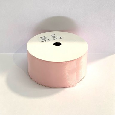 Ruban satin double face 40mm rose