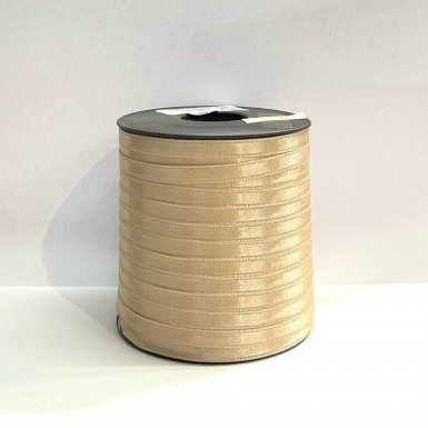 Ruban satin double face 6mm beige