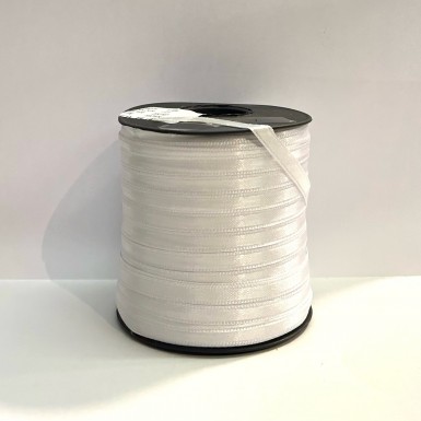 Ruban satin double face 6mm blanc
