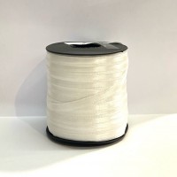 Ruban satin double face 6mm blanc cassé