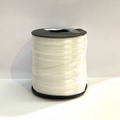Ruban satin double face 6mm blanc cassé