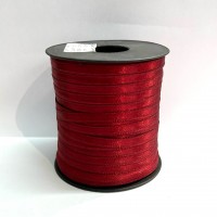 Ruban satin double face 6mm bordeaux
