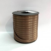 Ruban satin double face 6mm marron